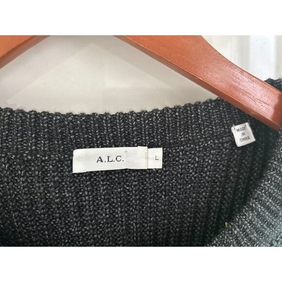 A.L.C. Elinor Tie-Dye Sweater Knit Cropped Crewneck Size Large - Picture 6 of 11